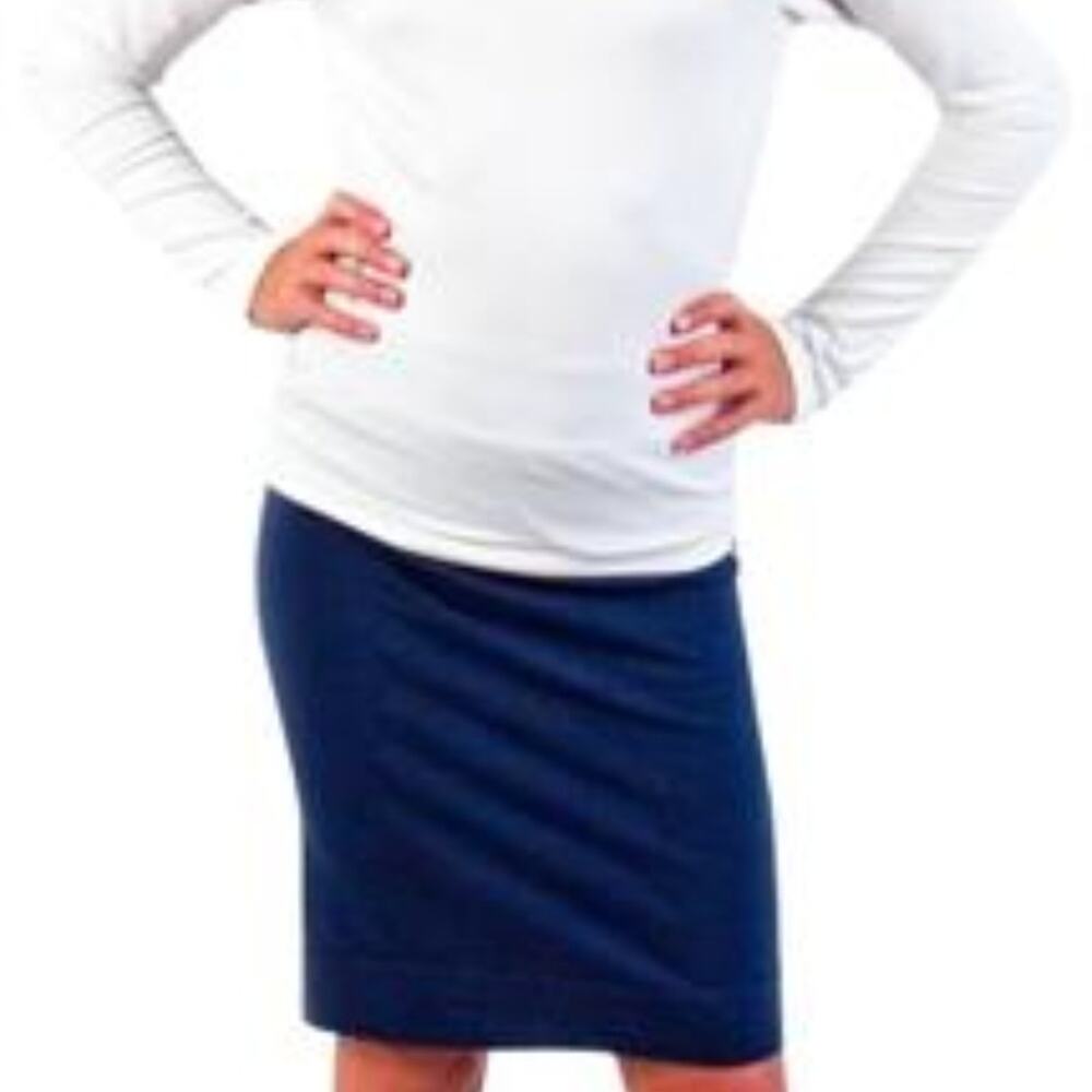 Hard Tail  girls black cotton pencil skirt size 10/12